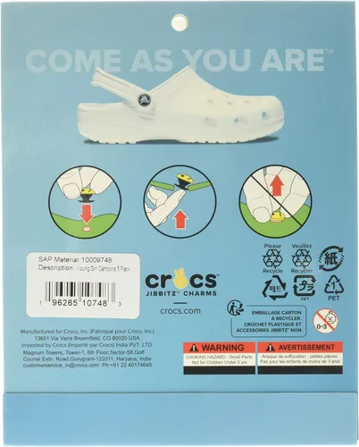 Vista 2 de Crocs Jibbitz - Paquete de 5 dijes de unicornio para zapatos Jibbitz para Crocs S