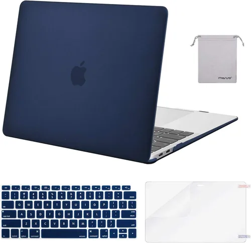 Vista 25 de MOSISO - Funda rígida y de plástico compatible con MacBook Air de 13 pulgadas versión 2022, 2021-2018, A2337 M1 A2179 A1932; con cubierta