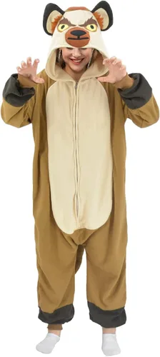 Vista 5 de LZBXBXDA Pijama de Hyena para adultos, disfraz de animal para cosplay, ropa de dormir, traje de dormir para mujeres y hombres