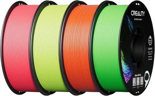 Vista 37 de Creality PLA - Filamento de impresora 3D de 1.75 mm, paquete de filamento para impresoras 3D, resistencia mejorada sin deformación, precisión