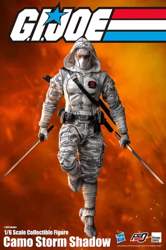 Vista 5 de ThreeZero G.I. Joe: Camo Storm Shadow Figura coleccionable a escala 1:6 FigZero, multicolor
