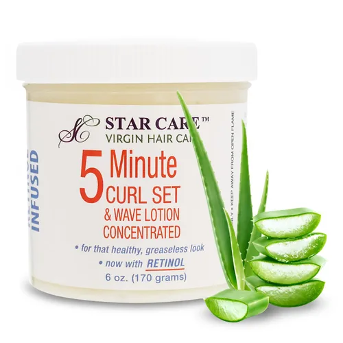 Vista 6 de Set de rizos de 5 minutos y loción ondulada concentrada con retinol, añade brillo, repara e hidrata, ideal para postizos, trenzas y permanentes, 6
