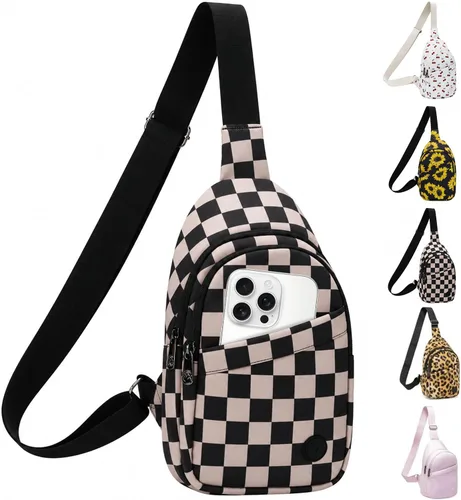 Vista 16 de Cangurera pequeña Aprocot Cross Body Bag Fashion Shoulder para mujer Albaricoque