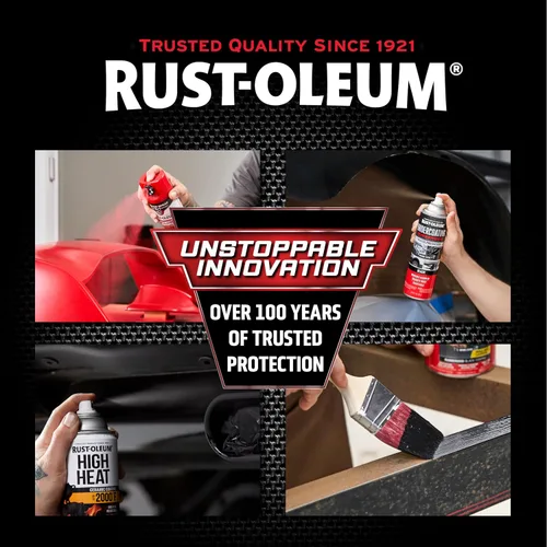 Vista 9 de Aerosol de pintura básica automático de 15 onzas Rust-Oleum 248656, negro profesional Prevención de óxido y corrosión, revestimiento automotriz