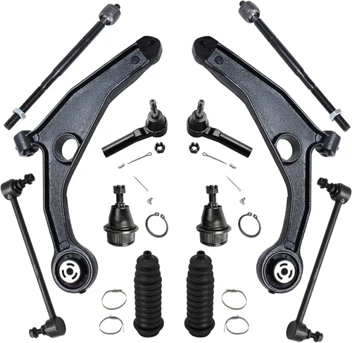 Vista 89 de Detroit Axle - Kit de extremo delantero para Hyundai Sonata XG350 XG300 Kia Optima, 2 brazos de control superiores con juntas de bola, 2 brazos