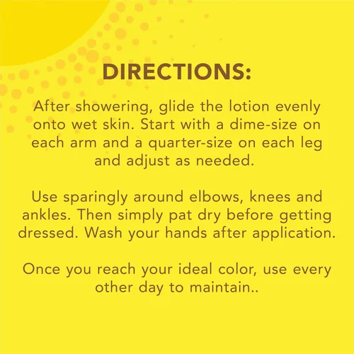 Vista 7 de Humectante para piel húmeda Natural Glow de la marca Jergens Bronceado sin sol, aplicación de piel húmeda, desarrollo gradual de color, resultados