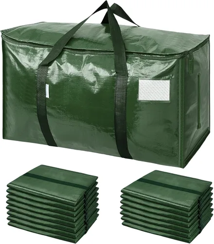 Vista 14 de TICONN Paquete de 2 bolsas de mudanza extra grandes resistentes con cremalleras y asas de transporte, bolsas de almacenamiento duraderas para Aqua