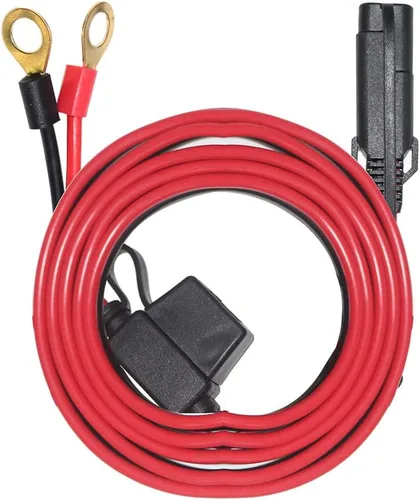 Vista 10 de SPARKING Conjunto de terminales de anillo de conexión rápida/desconexión del arnés de terminal SAE de 2 pies, fusible de 10 A (2 pies)