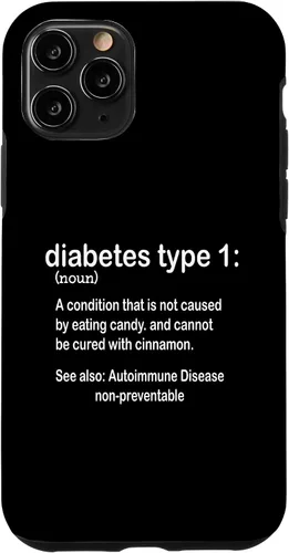 Vista 27 de Funda gráfica divertida para diabetes para iPhone 16 tipo 1