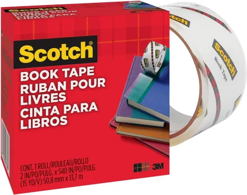 Vista 6 de Scotch Cinta adhesiva para libros 845, Transparente