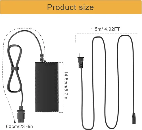 Vista 3 de Fuente de alimentación de inflado con cargador de 13.8 V N557514, adecuado para inflador inalámbrico de neumáticos DCC020IB Walt 20V MAX DCC020IB