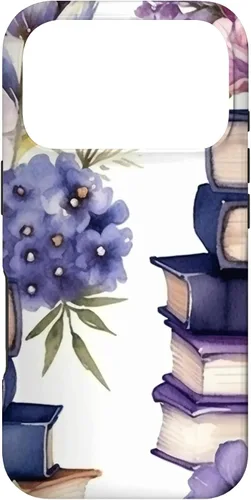 Vista 30 de Book Lover Purple Flower Case for iPhone 16