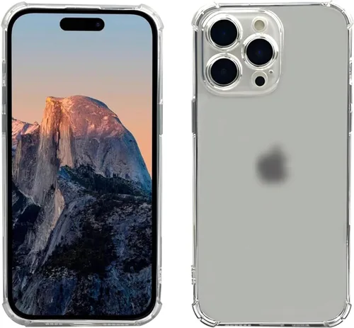 Vista 9 de Funda de TPU suave transparente para iPhone 13, borde elevado de la lente Funda transparente suave de TPU/silicona con recortes precisos