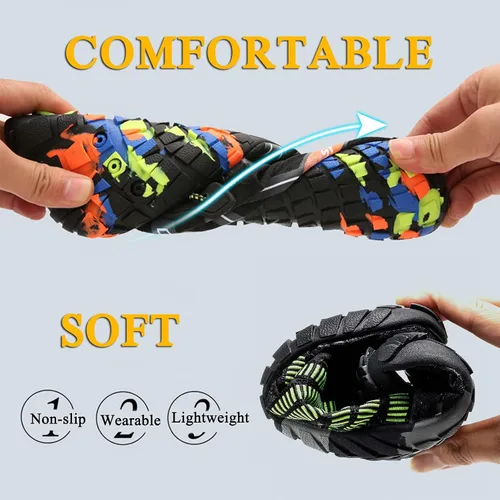 Vista 3 de Zapatos de agua para hombre, zapatos de agua para mujer, zapatos de playa para hombre y mujer, zapatos de agua, zapatos de natación, zapatos