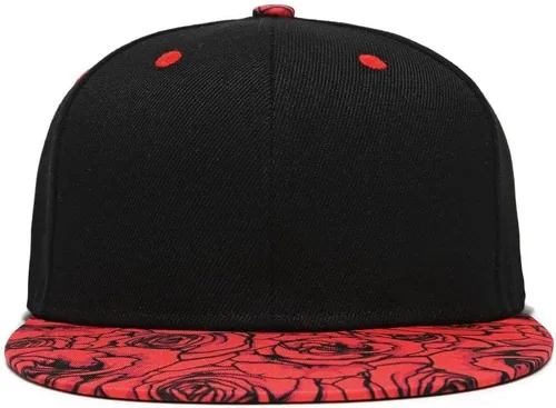 Vista 2 de Gorra de béisbol para hombre, estilo hip hop, visera plana, ajustable, unisex, ajustable, transpirable