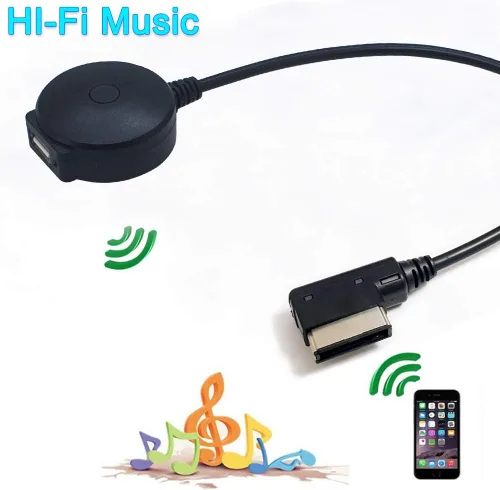 Vista 6 de Adaptador Bluetooth compatible con Mercedes Benz MMI Puerto Celular Apple iPhone iPod Android Dispositivos Capaces Play HiFi Music