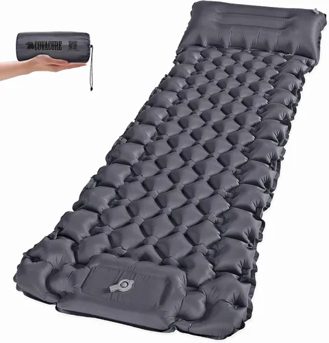 Vista 10 de Covacure - Colchoneta para dormir, colchón inflable de 3.9 pulgadas de grosor con almohada y bomba