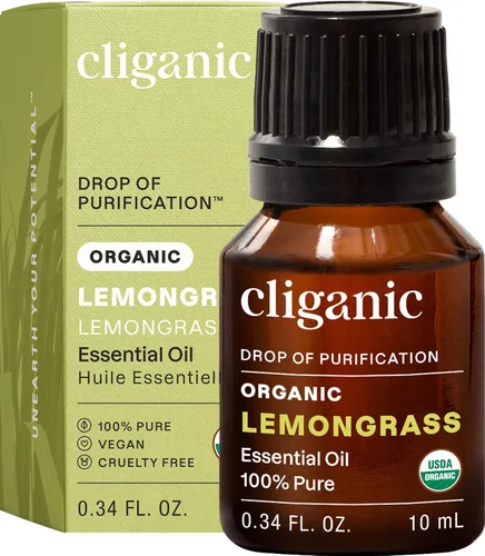 Vista 47 de Cliganic Aceite esencial de albahaca orgánica, 100% puro y natural para aromaterapia Con verificación sin OMG