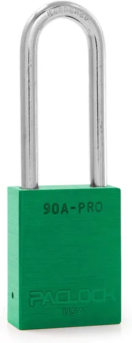 Vista 45 de PACLOCK Candado de la serie 90A-PRO, compre American Act obediente, aluminio anodizado marrón, cilindro de 7 pines de alta seguridad con 1 llave por