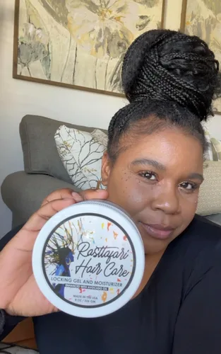 Vista 3 de Rastta Locs - Gel de bloqueo de base de agua e hidratante para cabello para rastas con aceite de aguacate para rastas, retwist, trenzas, peinado