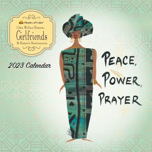 Vista 6 de Shades of Color Girlfriends, A Sister's Sentiments - Calendario afroamericano 2018 de Cidne Wallace de 12 x 12 pulgadas, (18GF)