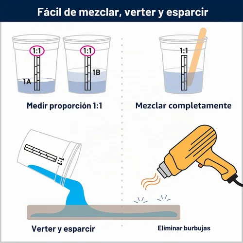 Vista 5 de TotalBoat Thickset Kit de Resina Epoxi de Vertido Profundo - Fórmula Cristalina Transparente de Galón para Vertidos de 1/2" - 2" - Resina Epoxi