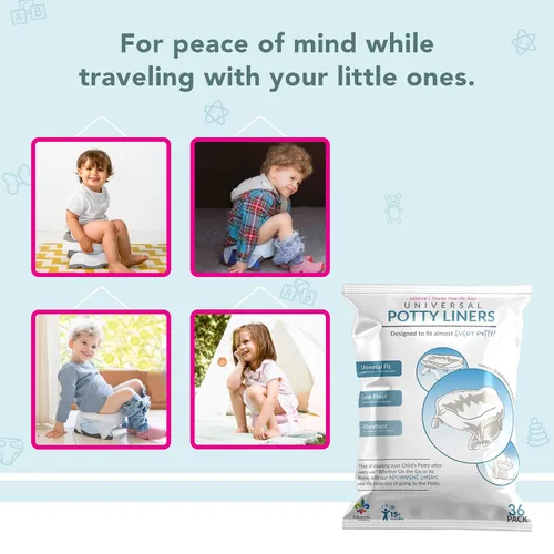 Vista 7 de Kalencom Forros universales para orinal - Forros desechables para orinal para niños pequeños (universal, 36, cuenta)