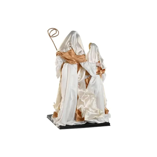 Vista 5 de Belén de Navidad Home ESPRIT Blanco Dorado Aluminio 27 x 24 x 40 cm