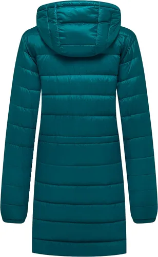 Vista 2 de Wantdo Chaqueta de plumón plegable con capucha para mujer, abrigo de invierno ligero