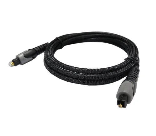 Vista 2 de easyday Cable óptico de audio digital de 4.9 ft – Cable de puerto Toslink trenzado de nailon flexible para barra de sonido, Smart TV, PS4, X-Box