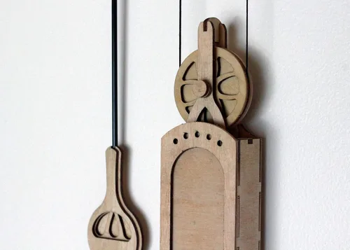 Vista 4 de Abong Kit de reloj hecho a mano de madera Vera Proyecto de bricolaje