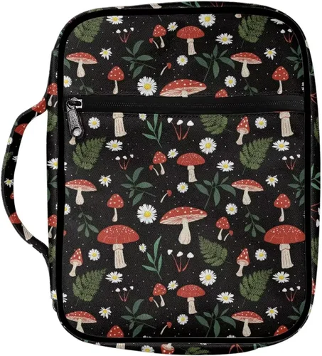 Vista 34 de Funda para la Biblia de Béisbol con Impresión de Agua y Fuego para Niños, Fundas Ligeras para la Biblia, Bolso de Mano para Estudio de la Biblia