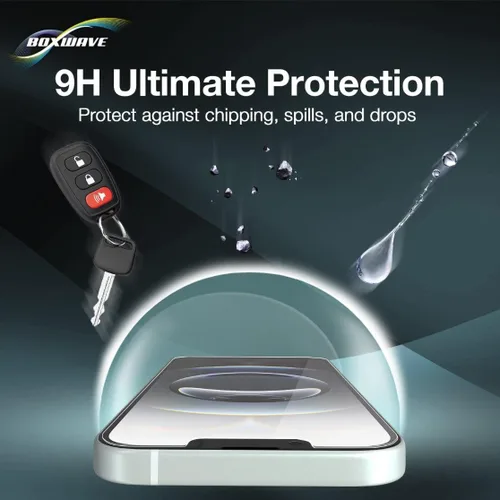 Vista 3 de BoxWave ClearTouch ImpactShield - Protector de pantalla compatible con Aventon BC 280 a todo color, 2