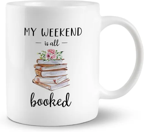 Vista 5 de Taza de café Boston Terrier, I Just Want to Read Books and Pet My Boston Terrier Taza de cerámica de 11 onzas, taza de té para perros, regalos