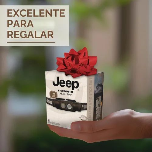 Vista 9 de Linterna frontal Energizer Jeep HM-2000 recargable, lámpara de cabeza con fuente de alimentación híbrida, resistente al agua IPX4, linterna frontal