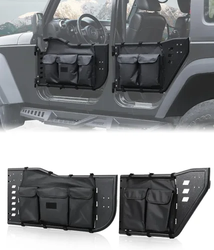 Vista 11 de JROAD Wrangler JK - Puertas tubulares de verano para Jeep Wrangler JK Unlimited de 2 puertas (excluye los modelos JL y JT) Puertas delanteras 2