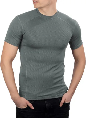 Vista 6 de 281Z Camiseta militar de capa base que absorbe la humedad para hombre, entrenamiento táctico profesional, Polartec Delta, resistente al olor Verde