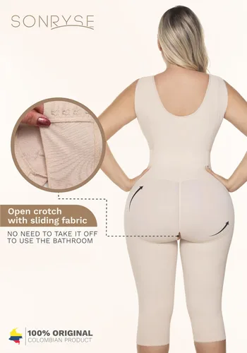 Vista 2 de Sonryse Faja moldeadora de cuerpo completo para mujer, ropa de compresión de liposucción, fajas colombianas Moldeadora para mujer