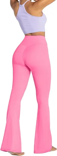 Vista 8 de Sunzel Womens Flare Leggings with Tummy Control Crossover Waist and Wide Leg