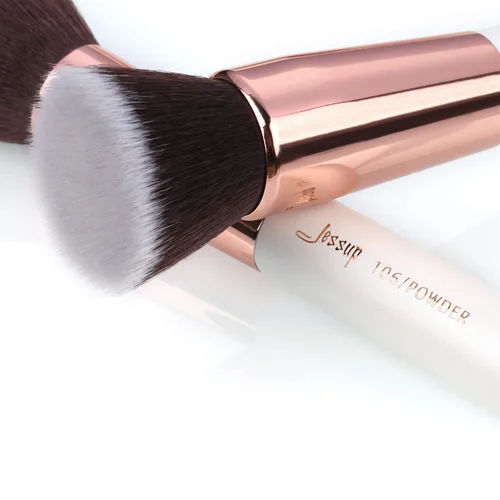 Vista 7 de Jessup Marca 15pcs Perla Blanco/Rosa Oro Pinceles Maquillaje Maquillaje Kit Belleza Profesional Sombra de Ojos Poder Lápiz Labial Mezcla Cheeck