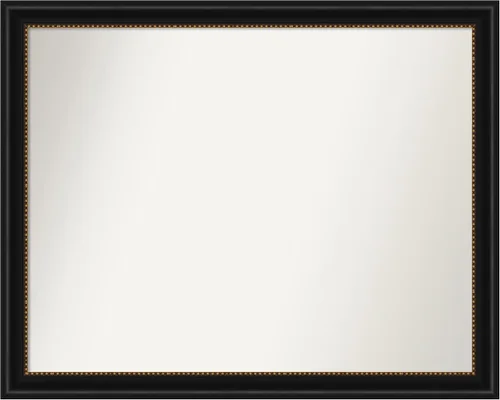 Vista 163 de Amanti Art Espejo personalizado, gran espejo de baño estrecho, espejo de pared o espejo de tocador de baño sobre el fregadero (24 x 24 pulgadas)