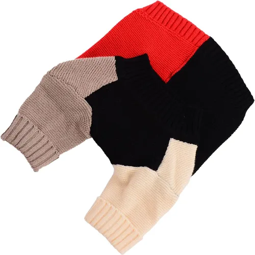 Vista 6 de Kayto Suéter para perro, de manga larga de punto térmico, ropa de invierno para perros pequeños, machos y niñas, abrigo para mascotas, sudadera