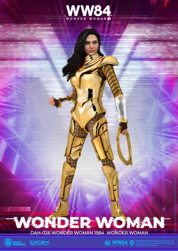 Vista 3 de Beast Kingdom Wonder Woman 1984: Golden Armor Wonder Woman DAH-026 Figura de acción dinámica de 8 ction Heroes, multicolor