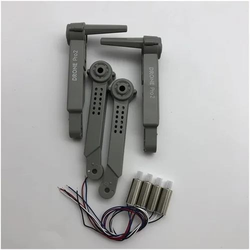 Vista 3 de RC Drone Spare Parts Motors Engines Quadcopter Arm Blades Gear For E99 Pro S70 Pro(Black)