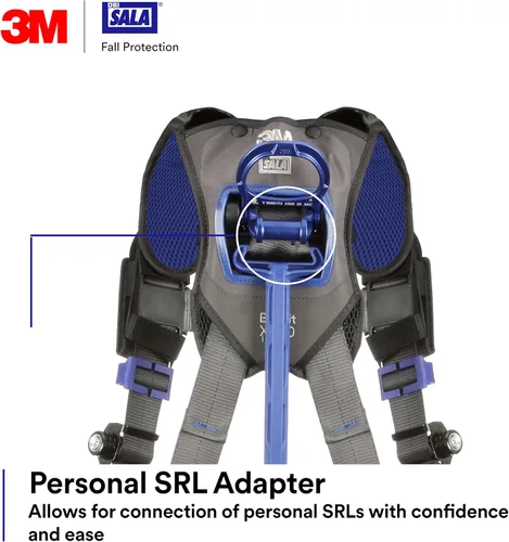Vista 8 de Arnés de seguridad de posicionamiento de distribución de peso de construcción 3M DBI-SALA Comfort