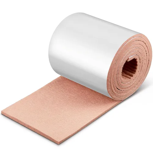 Vista 9 de Jecery Rollo de fieltro adhesivo de 1/4 x 6 x 1.25 yardas, cojín acolchado autoadhesivo para pies, acolchado cómodo para aliviar la presión, soporte