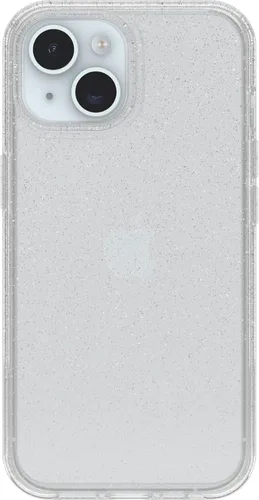Vista 2 de OtterBox STARDUST - Carcasa transparente para iPhone 15, iPhone 14 y iPhone 13 (Symmetry Clear/Glitter), ultra elegante, compatible con carga