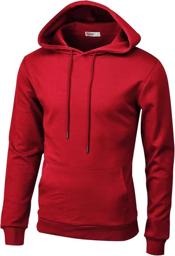 Vista 52 de H2H Sudadera con Capucha Tipo Pullover para Hombre, Ligera, de Manga Larga, con Bolsillo Canguro, Ajuste Ceñido, Básica, Casual, Suéter