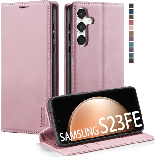 Vista 9 de japezop Compatible con Samsung Galaxy S23 5G - Funda tipo cartera con bloqueo RFID, tarjetero y función atril magnético, funda de piel con tapa