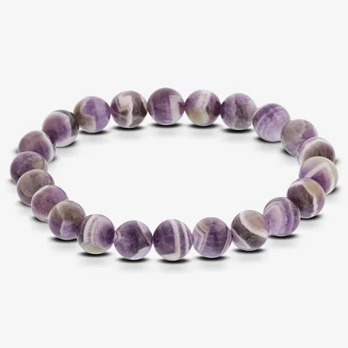 Vista 253 de Gem Avenue Handmade Round Bead Stretch Bracelet Unisex Natural Stone Beaded Jewelry for Men & Women, Elastic Wristband for Daily Wear